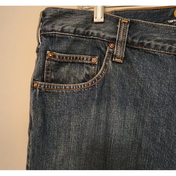 Carhartt Work Jeans Relaxed Straight Fit Blue Medium Wash Mens Size 38 x 30 - Picture 5 of 15